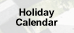 Holiday Calendar